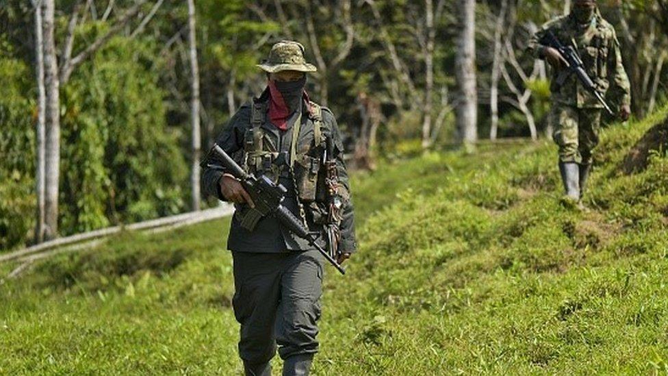 ELN commander January 26, 2017, in Alto Baudo, department of Choco, Colombia