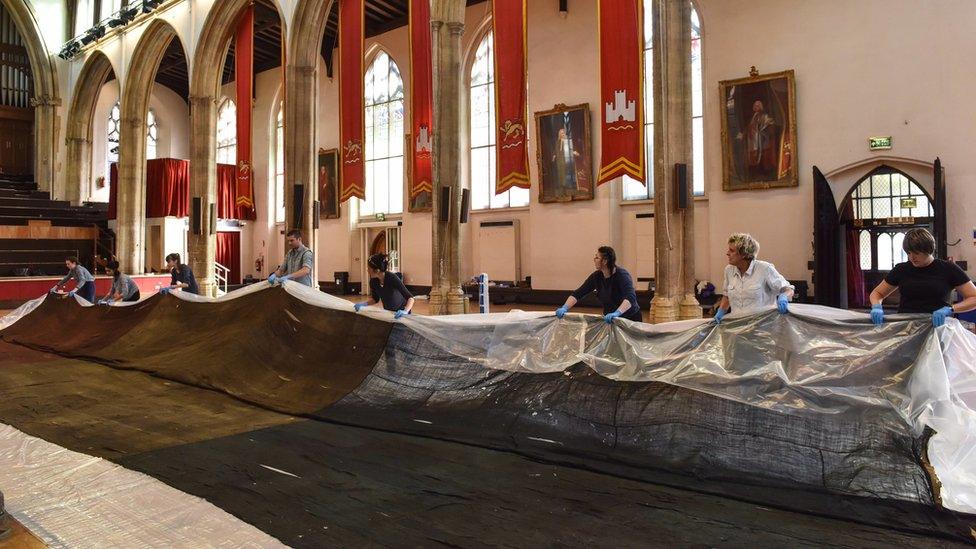 Checking Le Genereux Ensign's condition