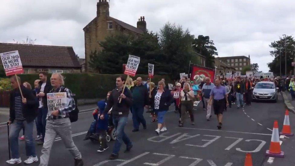 NHS march