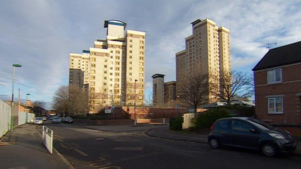 Pine View flats, Radford