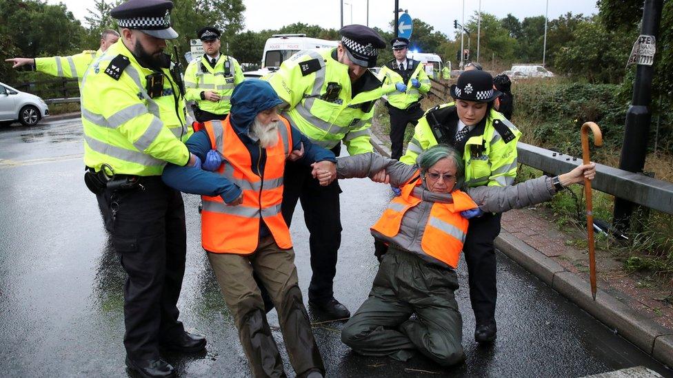 Insulate Britain protest near Heathrow