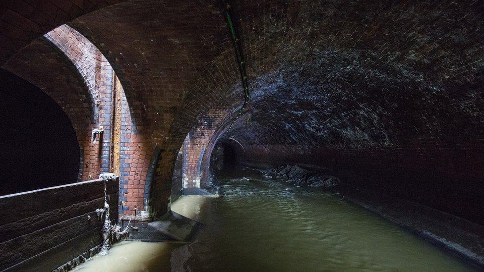 A sewer at Wick Lane in east London designed by Joseph Bazalgette in the 1860s