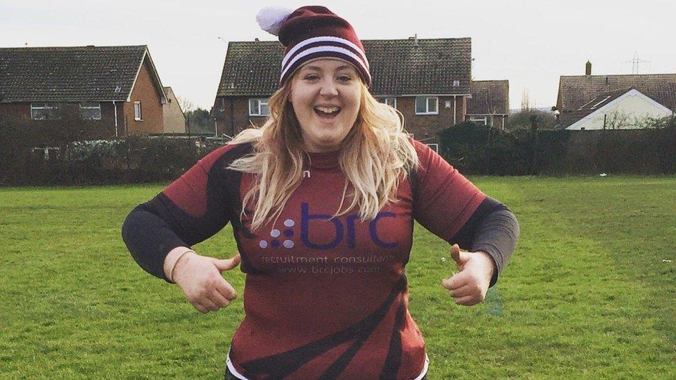 Bethany started playing rugby to help with her mental health