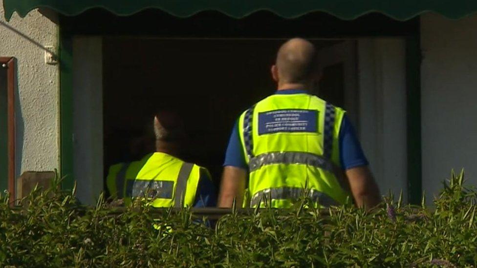 Police at Porthkerry Country Park