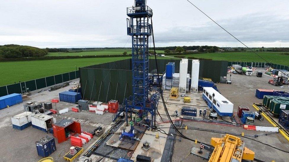 Cuadrilla hydraulic fracturing site at Preston New Road