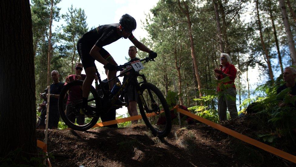 Mountain biking on Cannock Chase