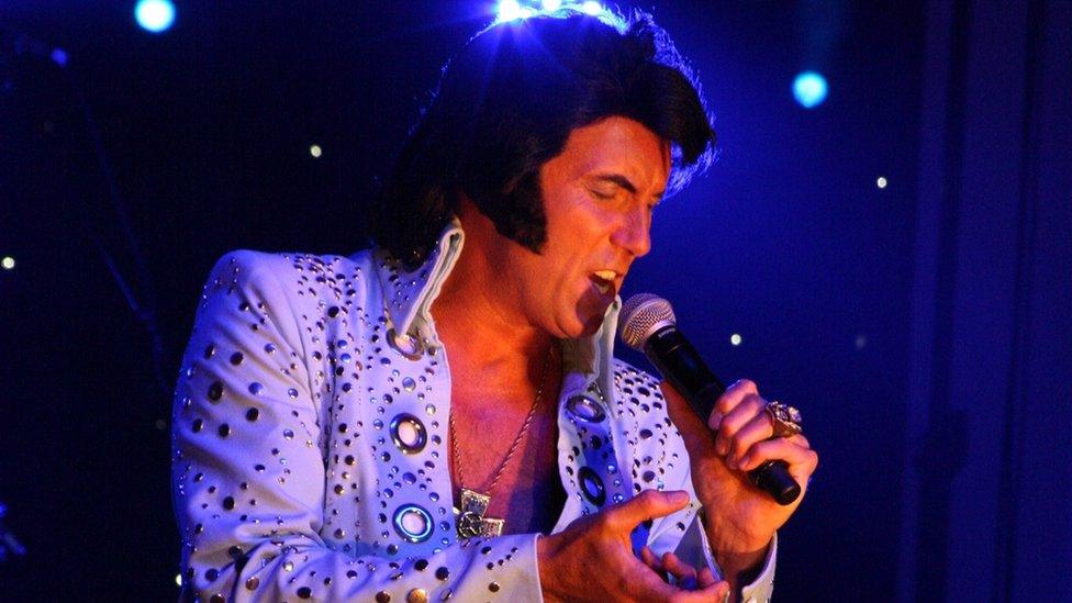 Garry Foley dressed up as Elvis