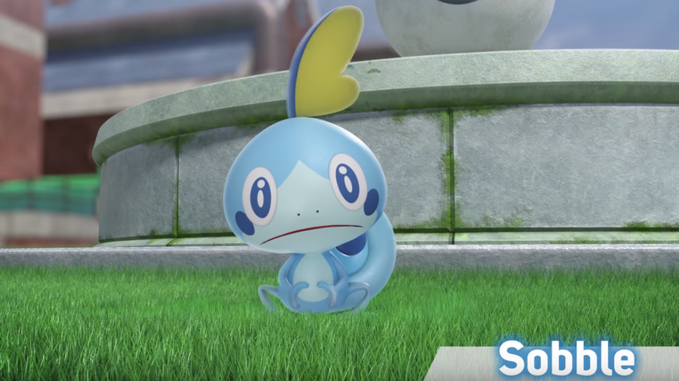 Sobble in the Pokemon trailer