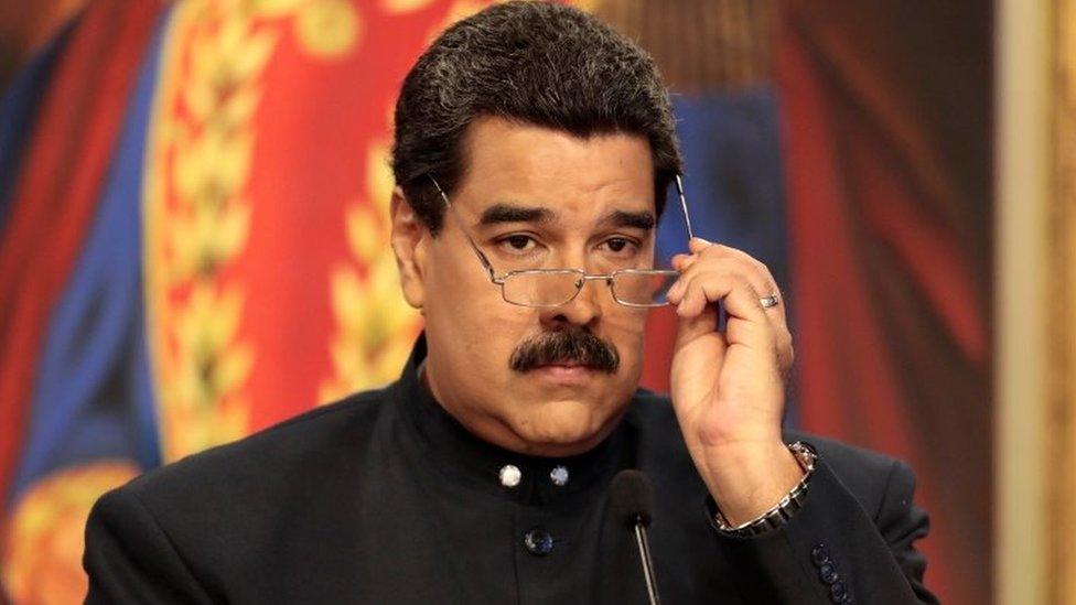 Venezuela's President Nicolas Maduro delivers a news conference at Miraflores Palace in Caracas, Venezuela August 22, 2017.