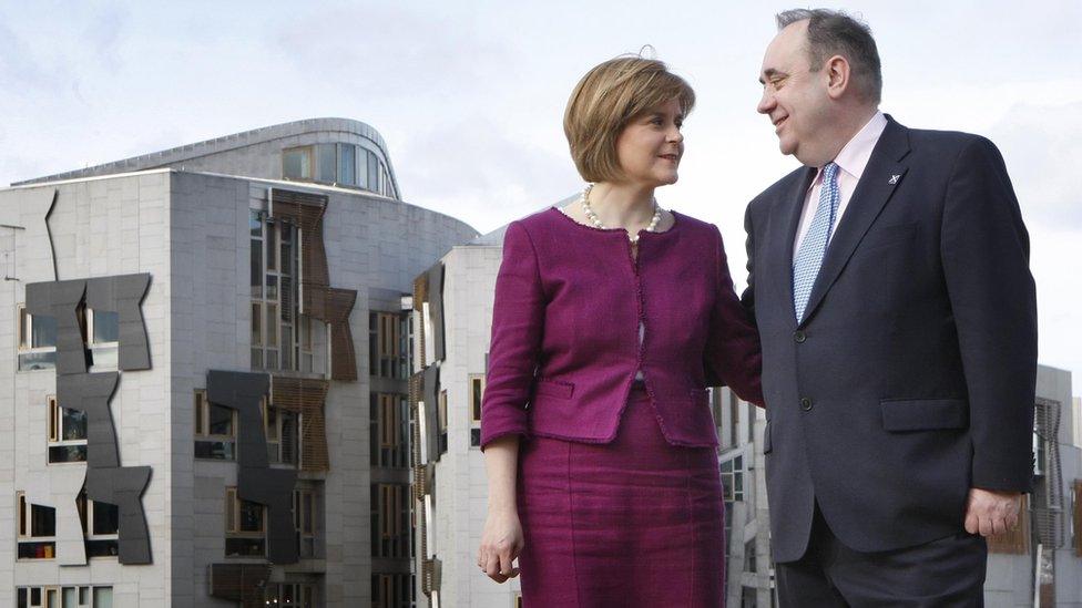 NIcola Sturgeon and Alex Salmond