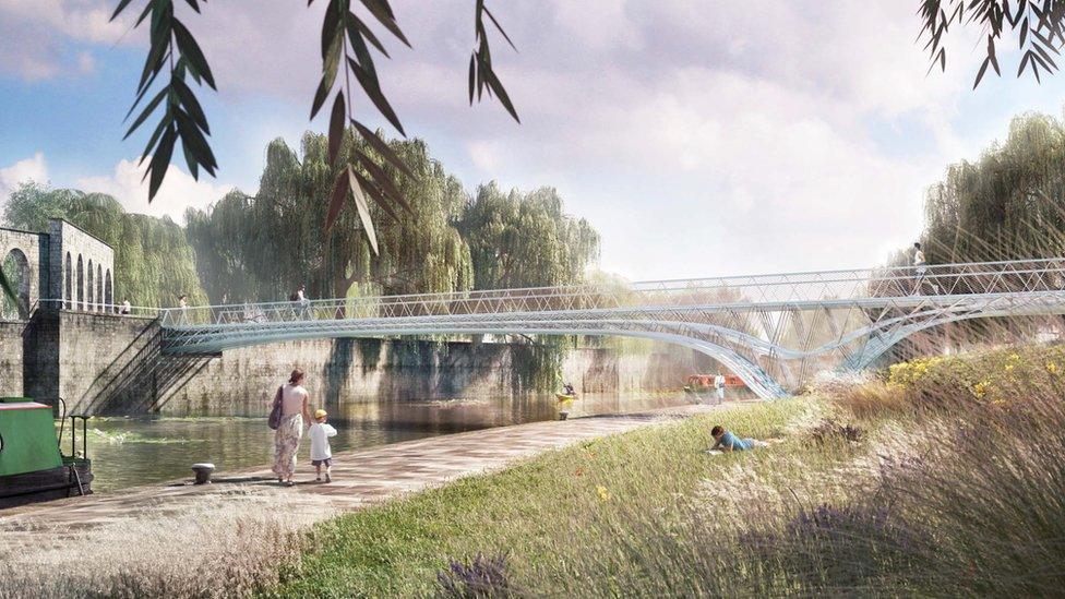 Bath Quays Bridge design