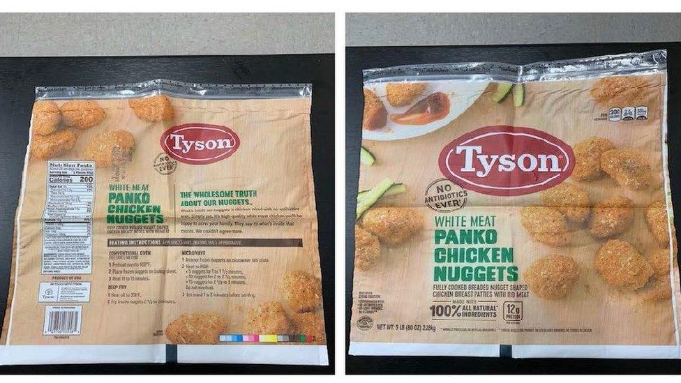 The recall concerns 5lb bags of white meat nuggets coated in panko bread crumbs