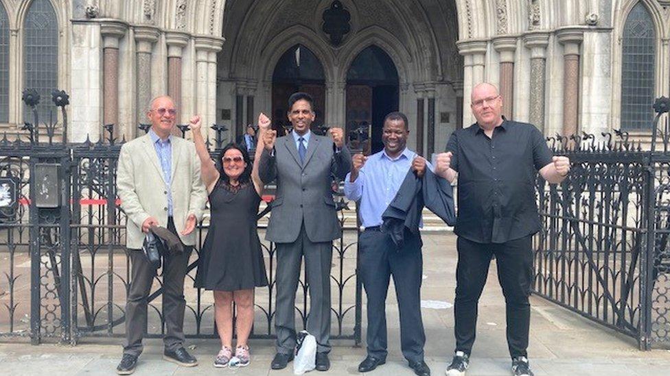 Tim Brentnell outside court after having his conviction overturned