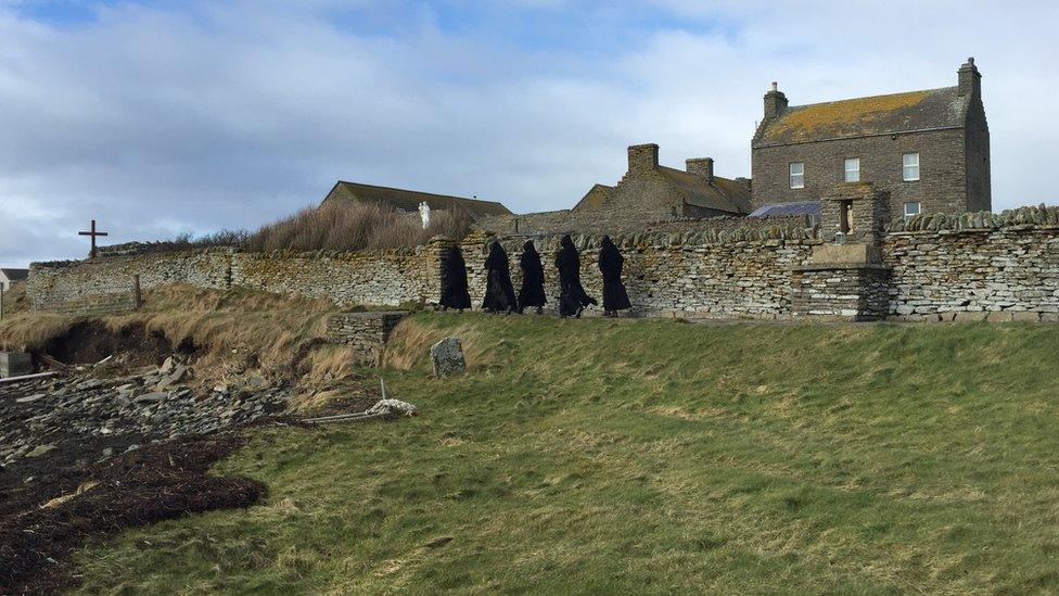 Monks in procession