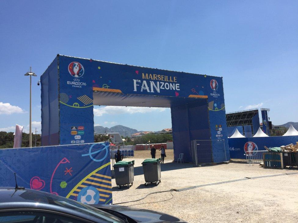 Fan zone in Marseille