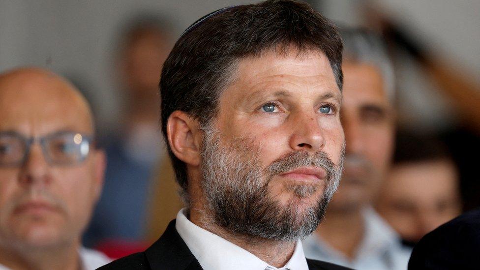 Israeli Finance Minister Bezalel Smotrich attends an inauguration event for Israel's new light rail line for the Tel Aviv metropolitan area, in Petah Tikva, Israel, August 17, 2023.