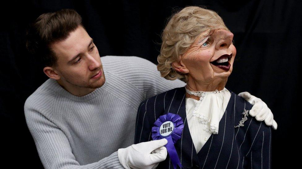 Margaret Thatcher Spitting Image puppet