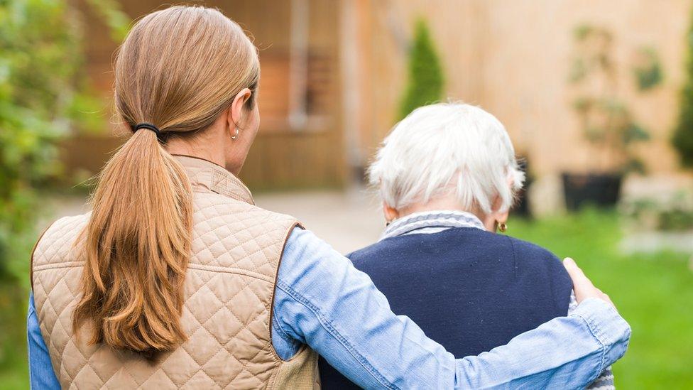 carer and elderly man