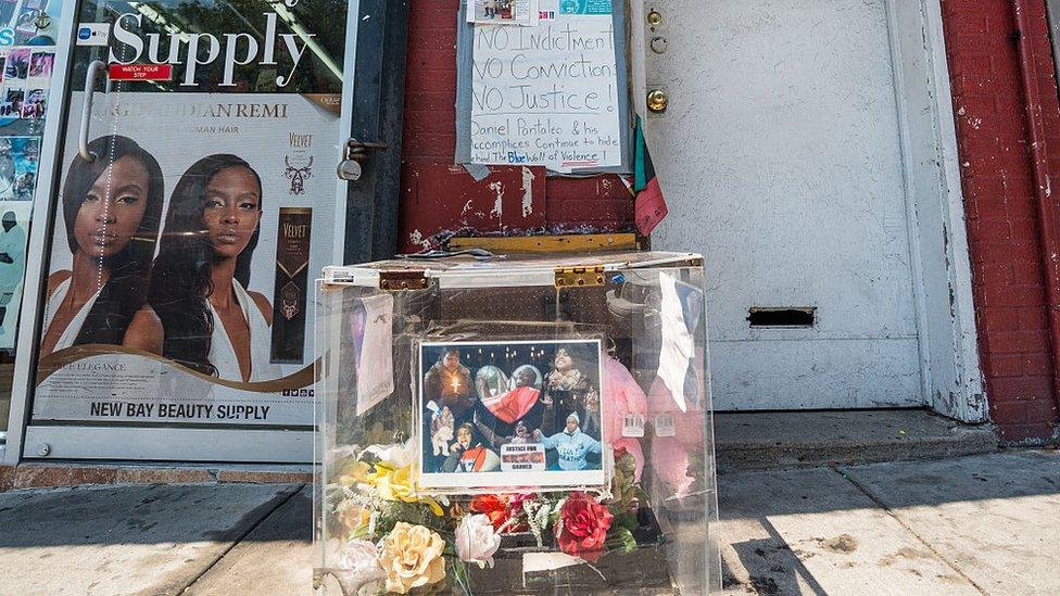 Memorial to Eric Garner in New york