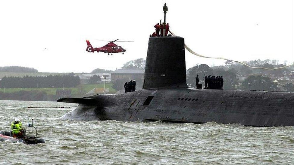 Trident submarine HMS Vanguard