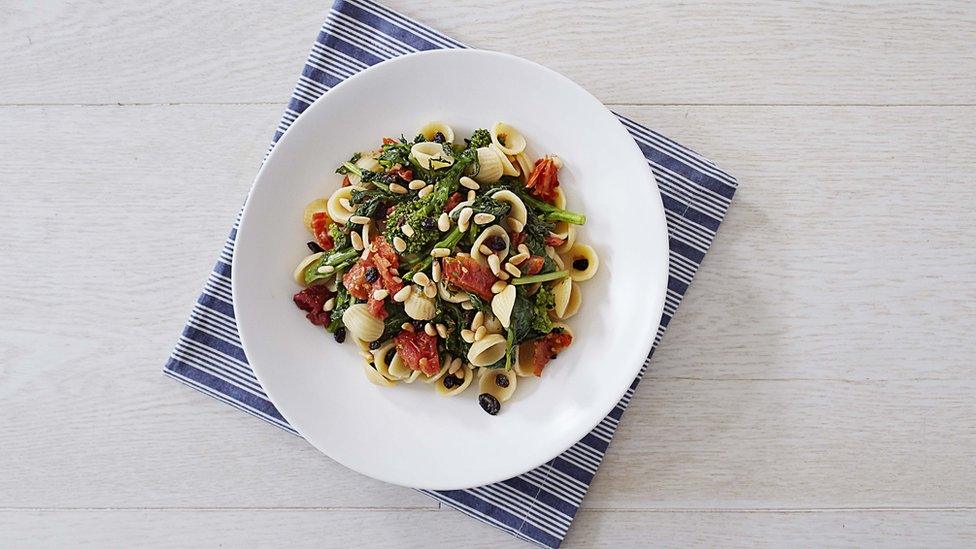 Orecchiette with Broccoli Rabe, Pine Nuts, and Currants