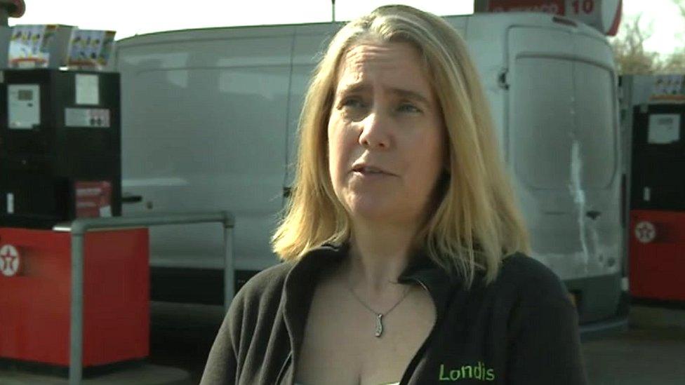 Gloucestershire fuel station manager Rachael King