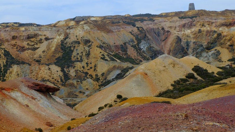 Hazeelin Hassan shares a view of the Mars-type landscape of Parys Mountain in Anglesey