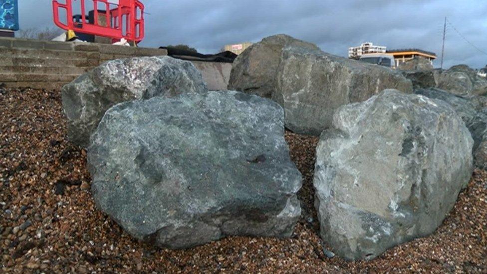 Southsea boulders