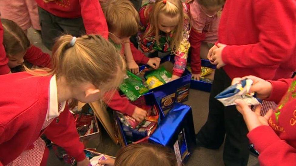 These children in Rhiwbina, Cardiff have a project looking at the plastics in their food packaging