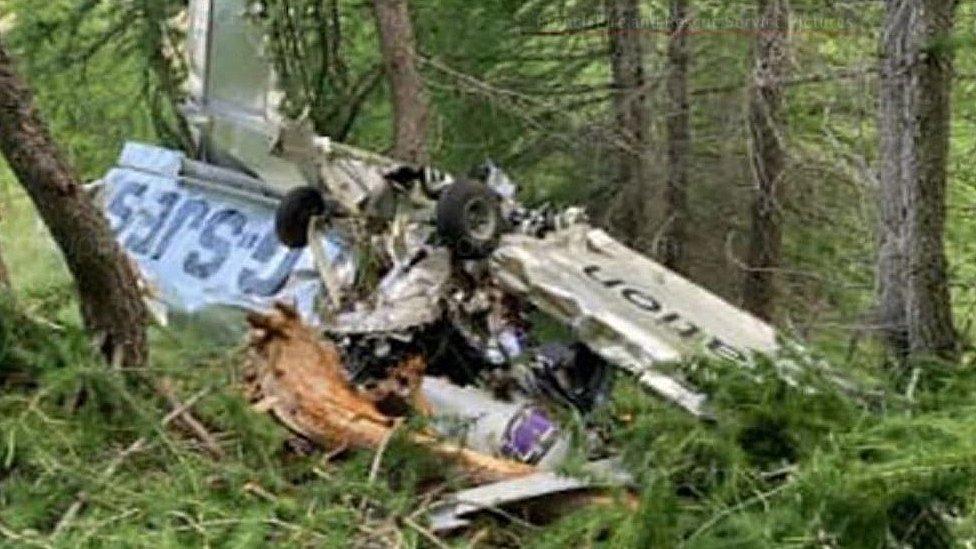 Scene of Alps plane crash