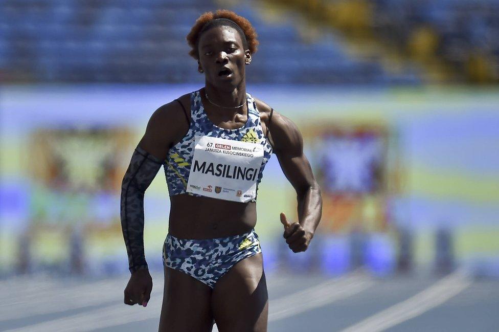 Beatrice Masilingi running