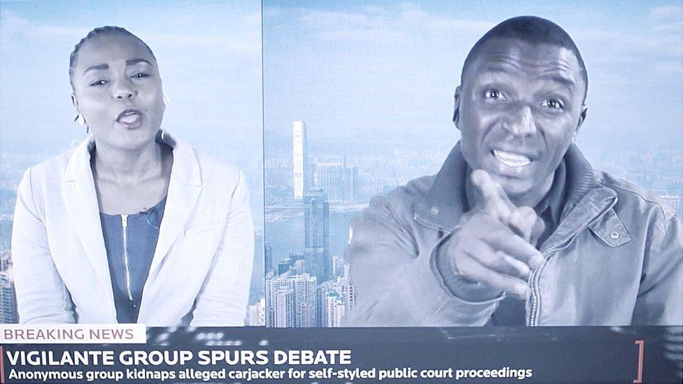 A scene from the popular Kenyan web series Tuko Macho