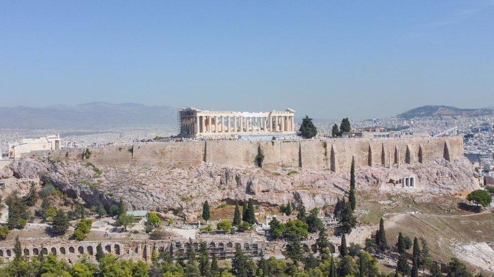 Greece was the Parthenon in Athens