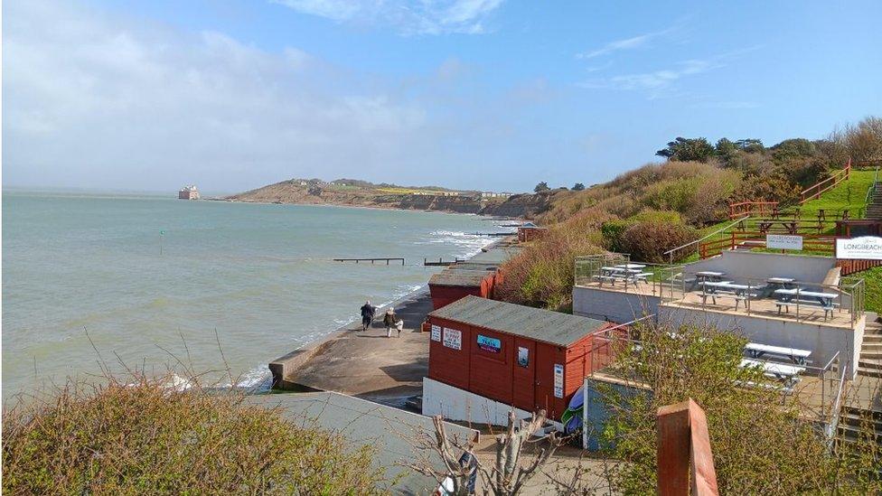 A picturesque shot of Totland Bay on the Isle of Wight taken by Weather Watcher Sheila