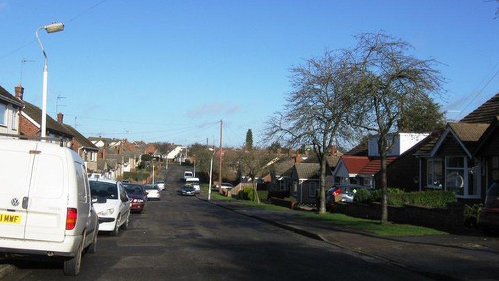 Mendip Road in Northampton.