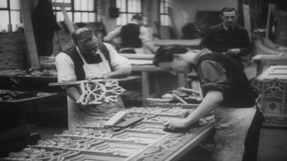 English oak was specially cut to re-make the famous panelling in the Commons