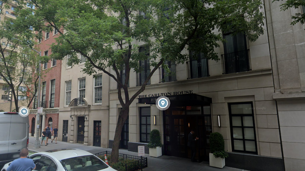 Google Maps street view of The Carlton House in midtown Manhattan