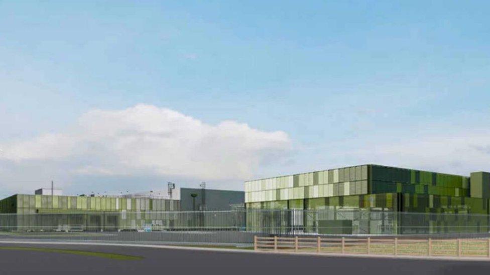 A CGI graphic of the data centre