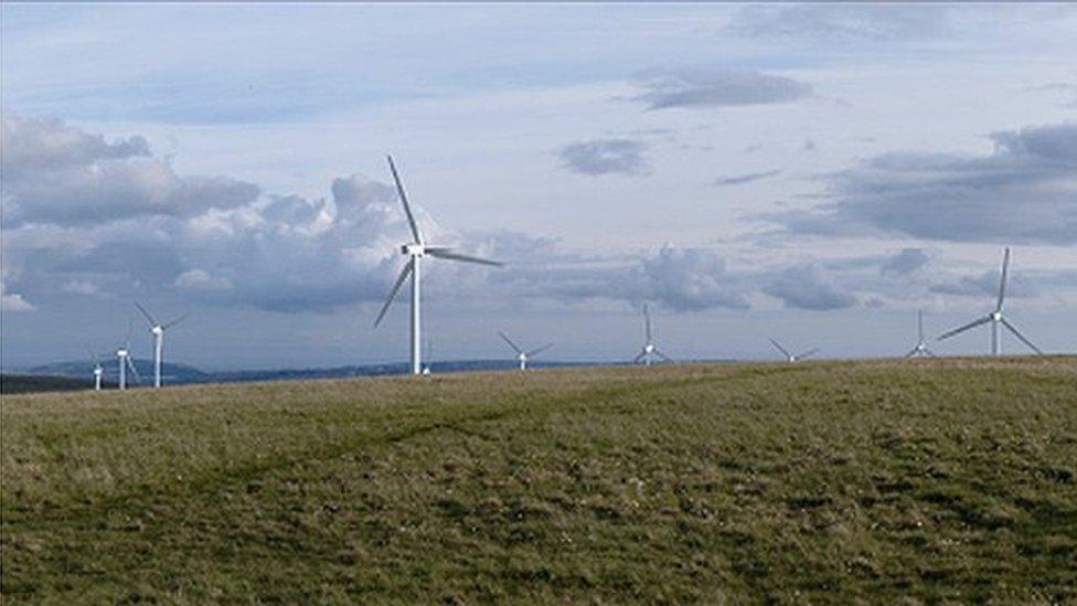 An artist's impression of the Mynydd y Gwair site