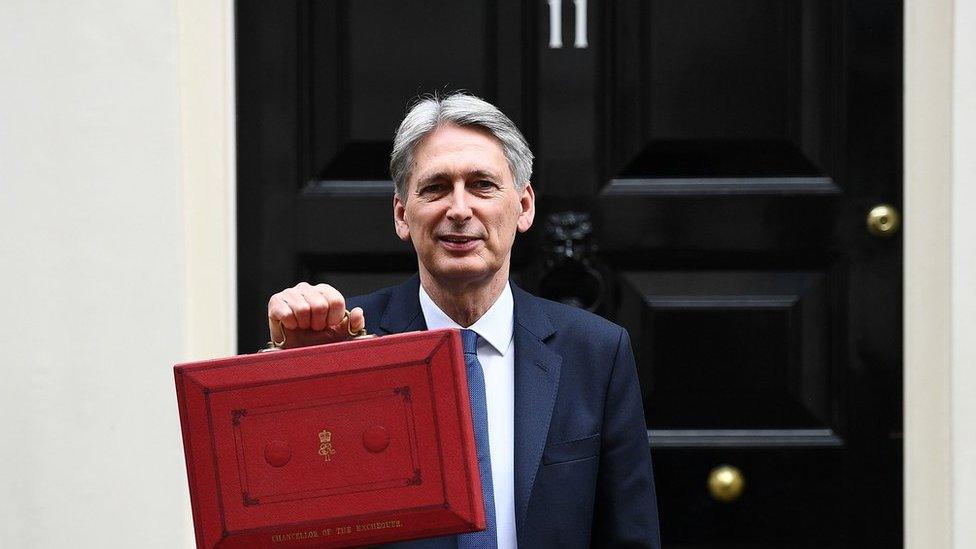 Philip Hammond outside 11 Downing Street before March's Budget