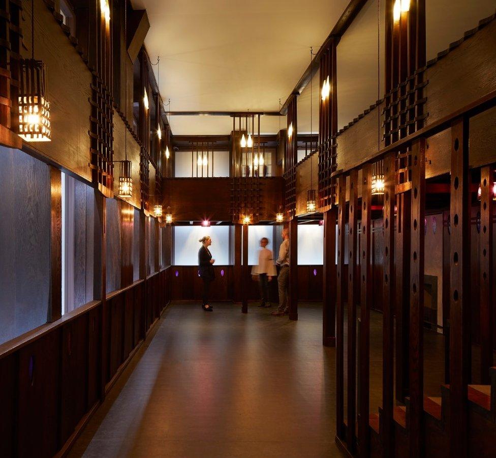 Charles Rennie Mackintosh's Oak Room has been meticulously restored, conserved and reconstructed through a partnership between V&A Dundee, Glasgow Museums and Dundee City Council.