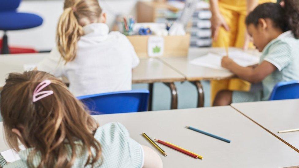 Children in a classroom