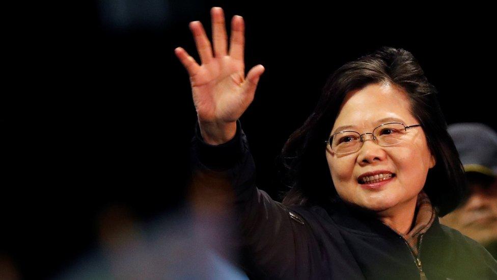 Taiwan's President Tsai Ing-wen attends a campaign rally ahead of the presidential election in Taoyuan, Taiwan January 8, 2020.