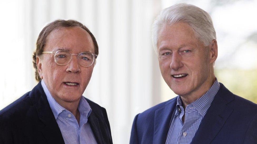 Photo of James Patterson and Bill Clinton