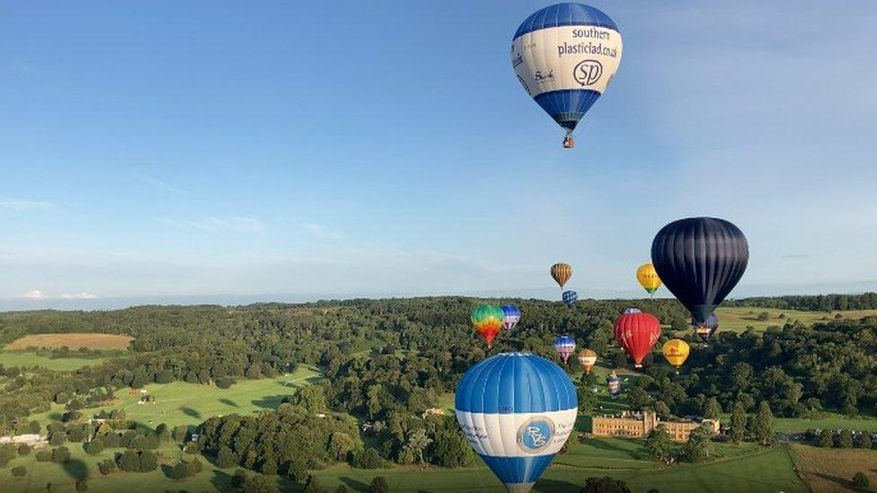 Hot air balloons