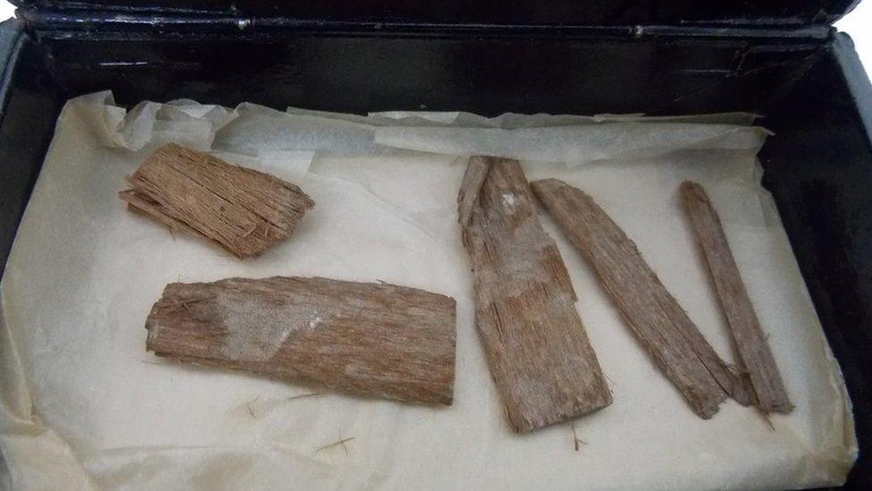 Wood fragments