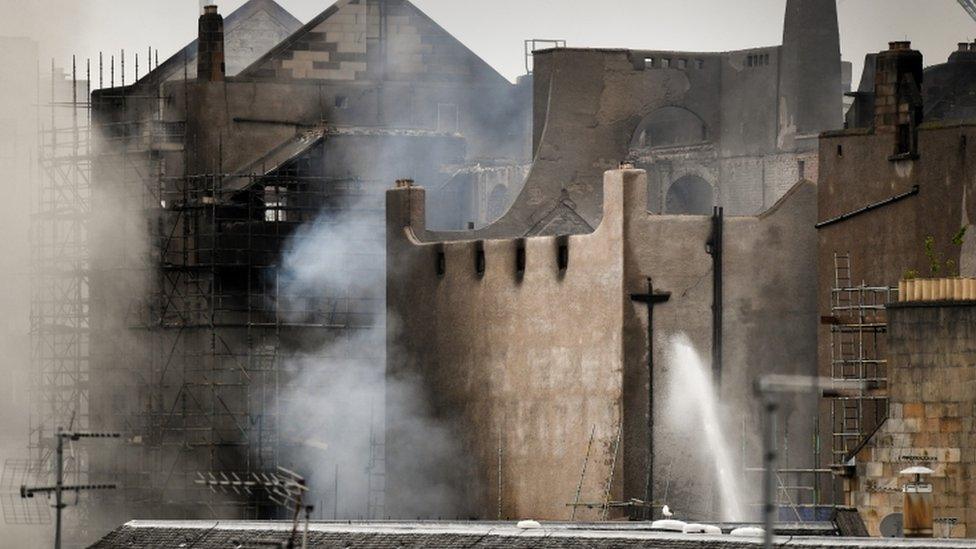 Fire at Mackintosh building