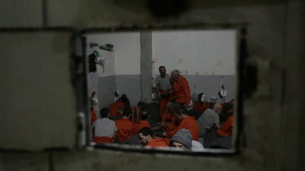 An overcrowded prison