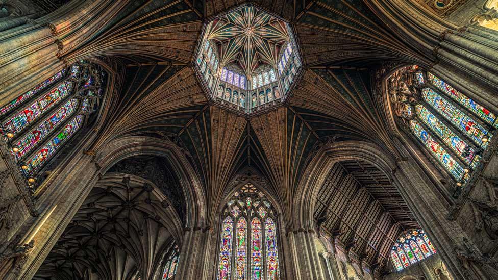 Ely Cathedral Octagon Tower from top of nave