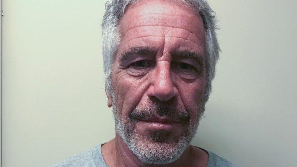 Jeffrey Epstein appears in a photograph taken for the New York State Division of Criminal Justice Services' sex offender registry in 2017